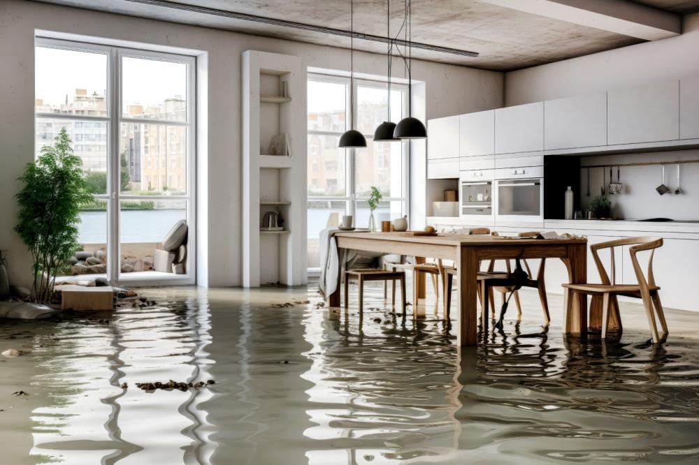 Assainissement après dégât des eaux à Les Mesneux